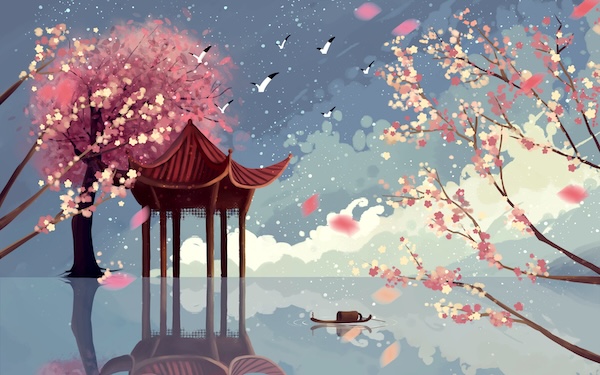 摄图网_400087031_春天桃花亭仙境（企业商用）.jpg