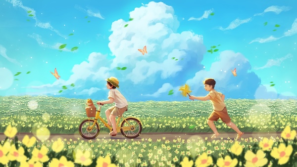 摄图网_403756581_治愈唯美夏天里的快乐童年（企业商用）.jpg
