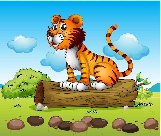 摄图网_322070427_一只老虎 一棵树的树干（企业商用）.jpg