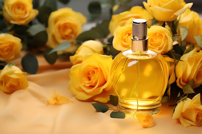 摄图网_601126023_香水和黄玫瑰（企业商用）.jpg