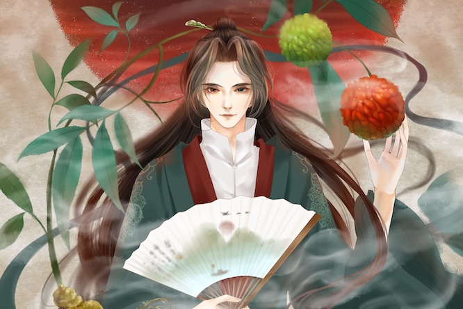 摄图网_402161035_三七中草药拟人古风插画（企业商用）.jpg