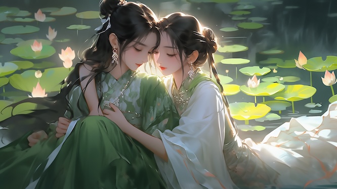 摄图网_402501218_在河边坐着的姐妹（企业商用）.jpg