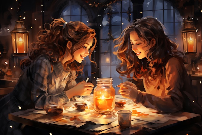 摄图网_600785067_欢乐聚会的姐妹插图（企业商用）.jpg